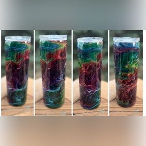 Rainbow Waves Tumbler